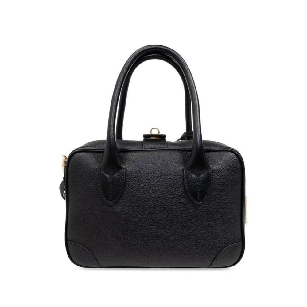 GOLDEN GOOSE Leather Top Handle Bag Women BLACK Handbags